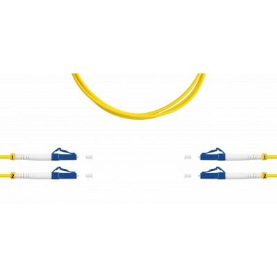 Патч-корд оптический TopLan, дуплексный, LC/UPC-LC/UPC, 657A1, 15 м, LSZH