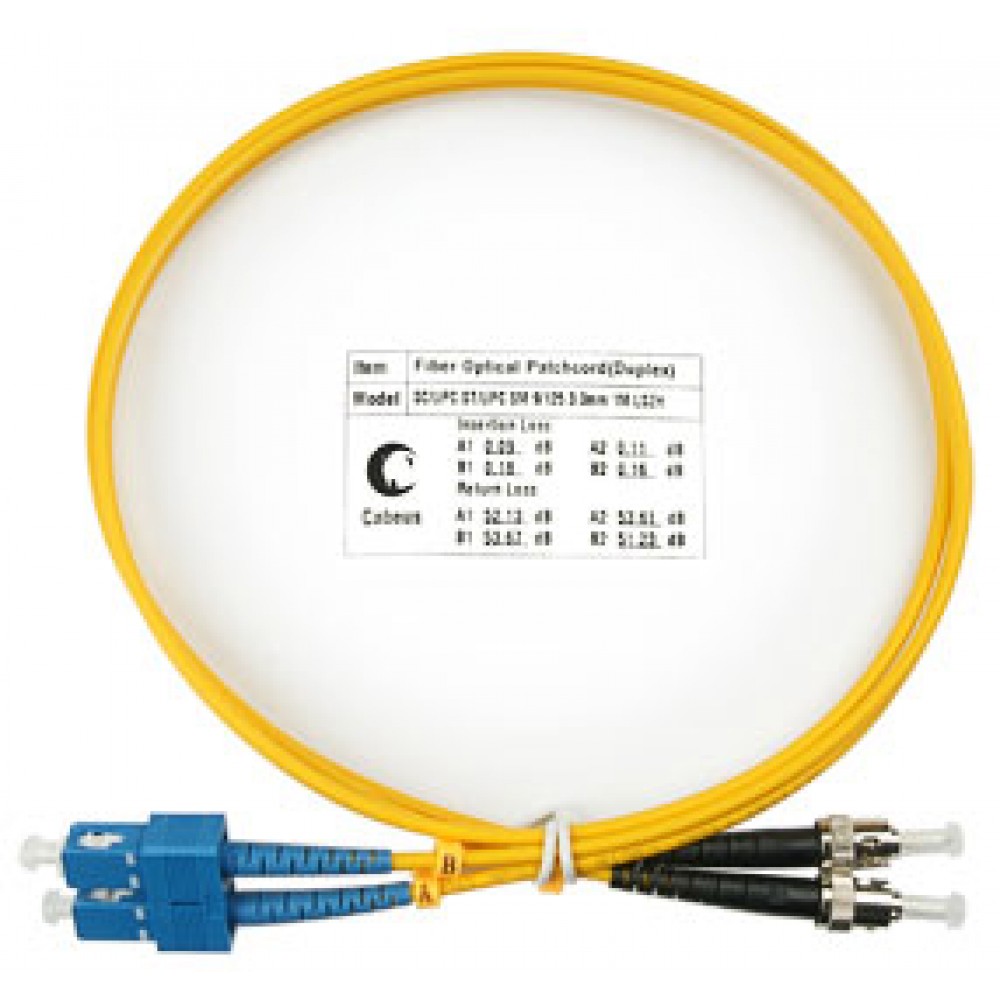 Cabeus FOP(d)-9-SC-ST-1,5m Шнур оптический duplex SC-ST 9/125 sm 1,5м LSZH