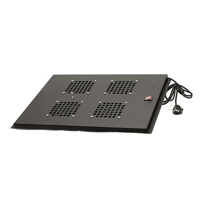 Вентиляторный блок потолочный 2 элемента для напольных шкафов MDX глубиной 600мм, черный