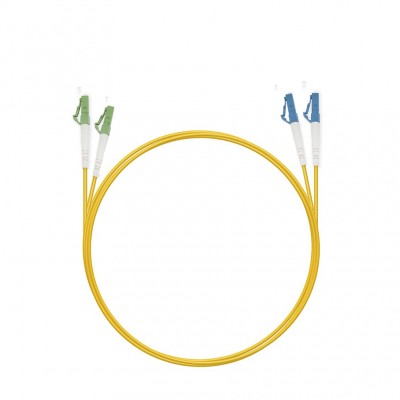 Патч-корд оптический TopLan, дуплексный, LC/APC-LC/UPC, SM 9/125, 0,5 м, LSZH