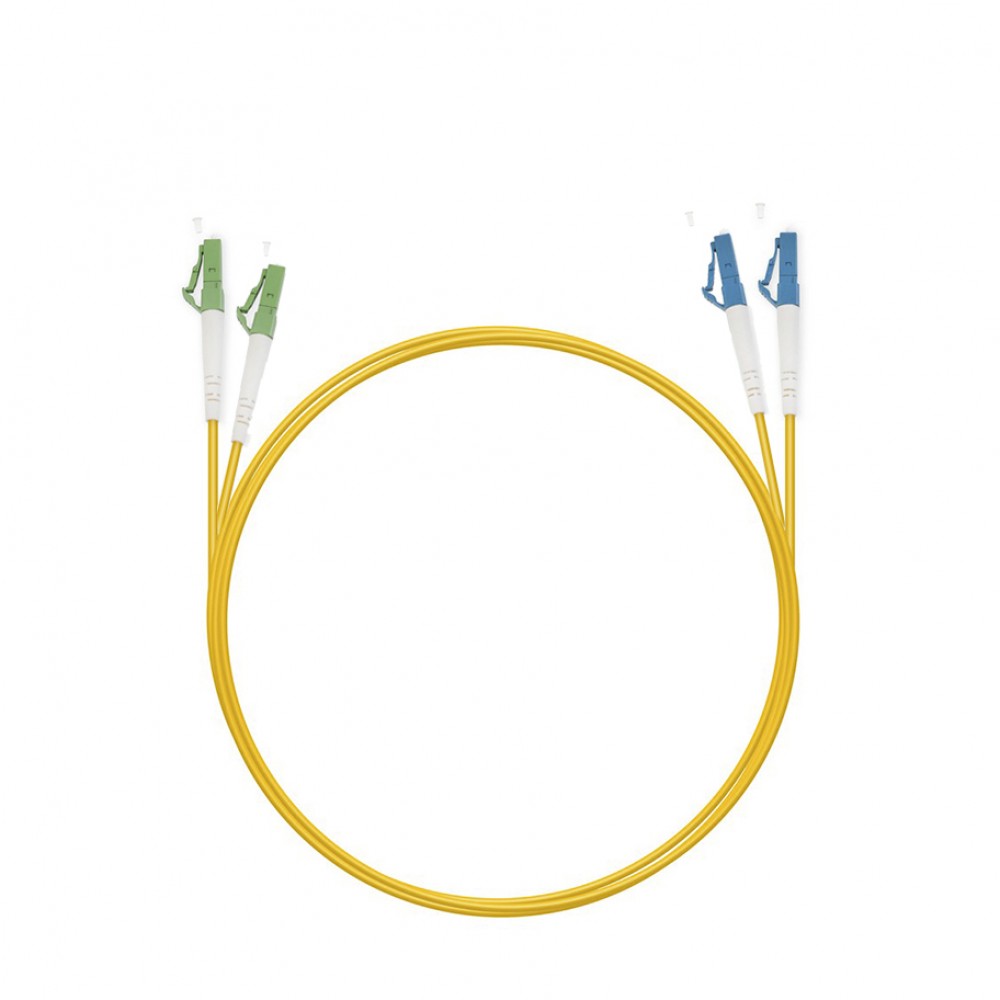 Патч-корд оптический TopLan, дуплексный, LC/APC-LC/UPC, SM 9/125, 1 м, LSZH