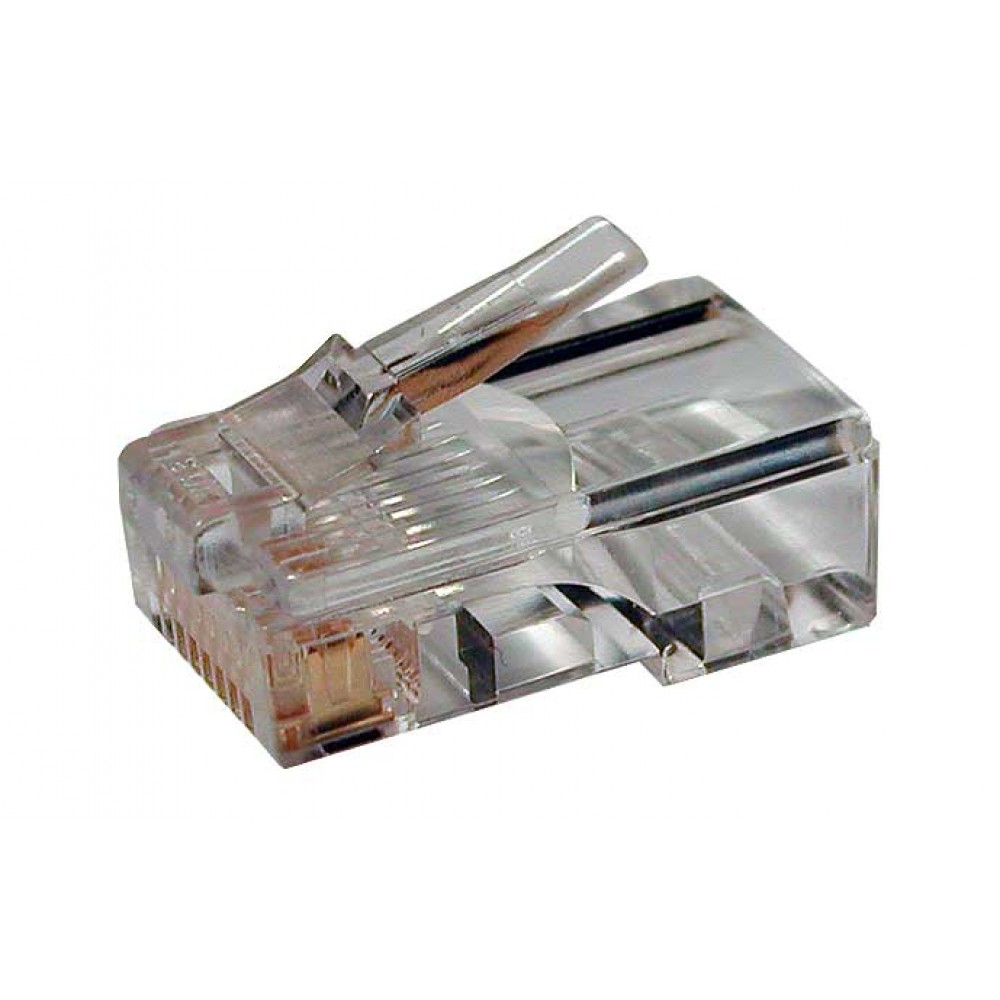 Коннектор RJ45 UTP 8P8C, универсальный, cat.5e, 100 шт. в банке