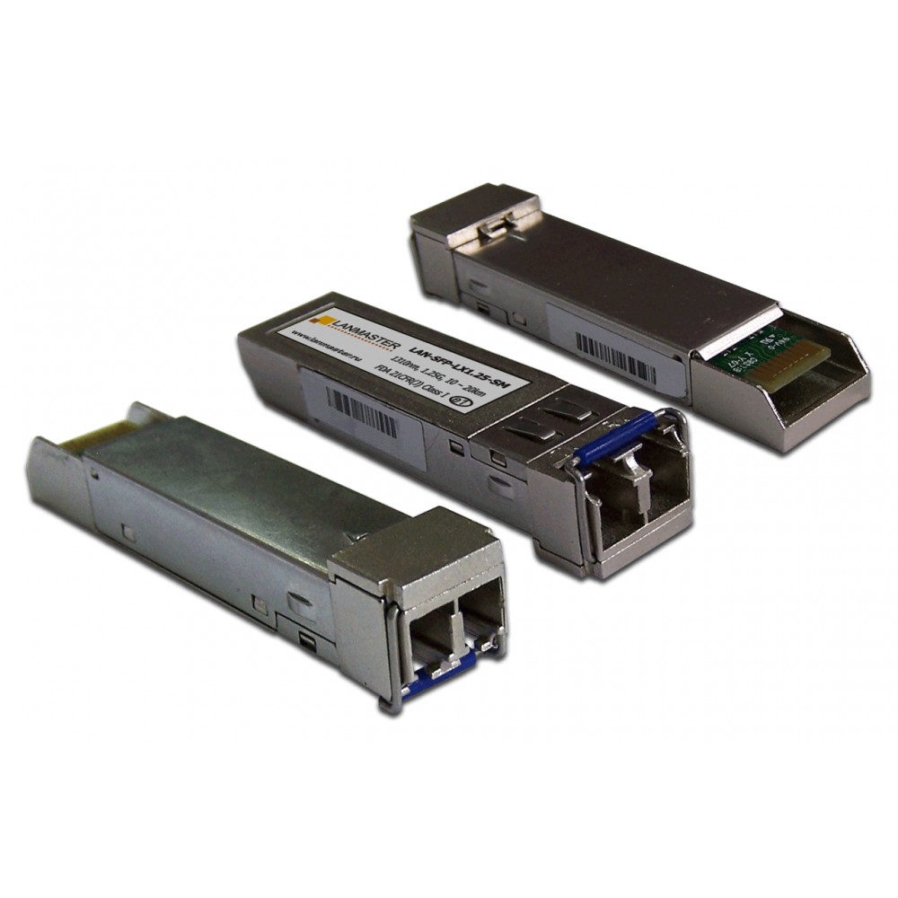 Lanmaster LAN-SFP-LX/LH1.25-SMM Модуль SFP LX/LM 10км SM, 2км MM, 1310нм, duplex LC, 1.25Gbps, DDM, Cisco