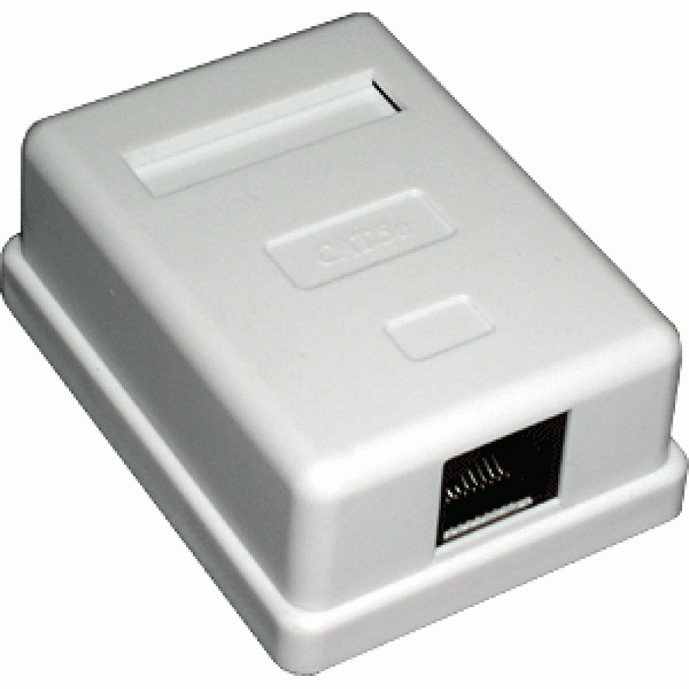 Розетка настенная 1 порт RJ-45 кат 5е MDX-BOX-U5e-1