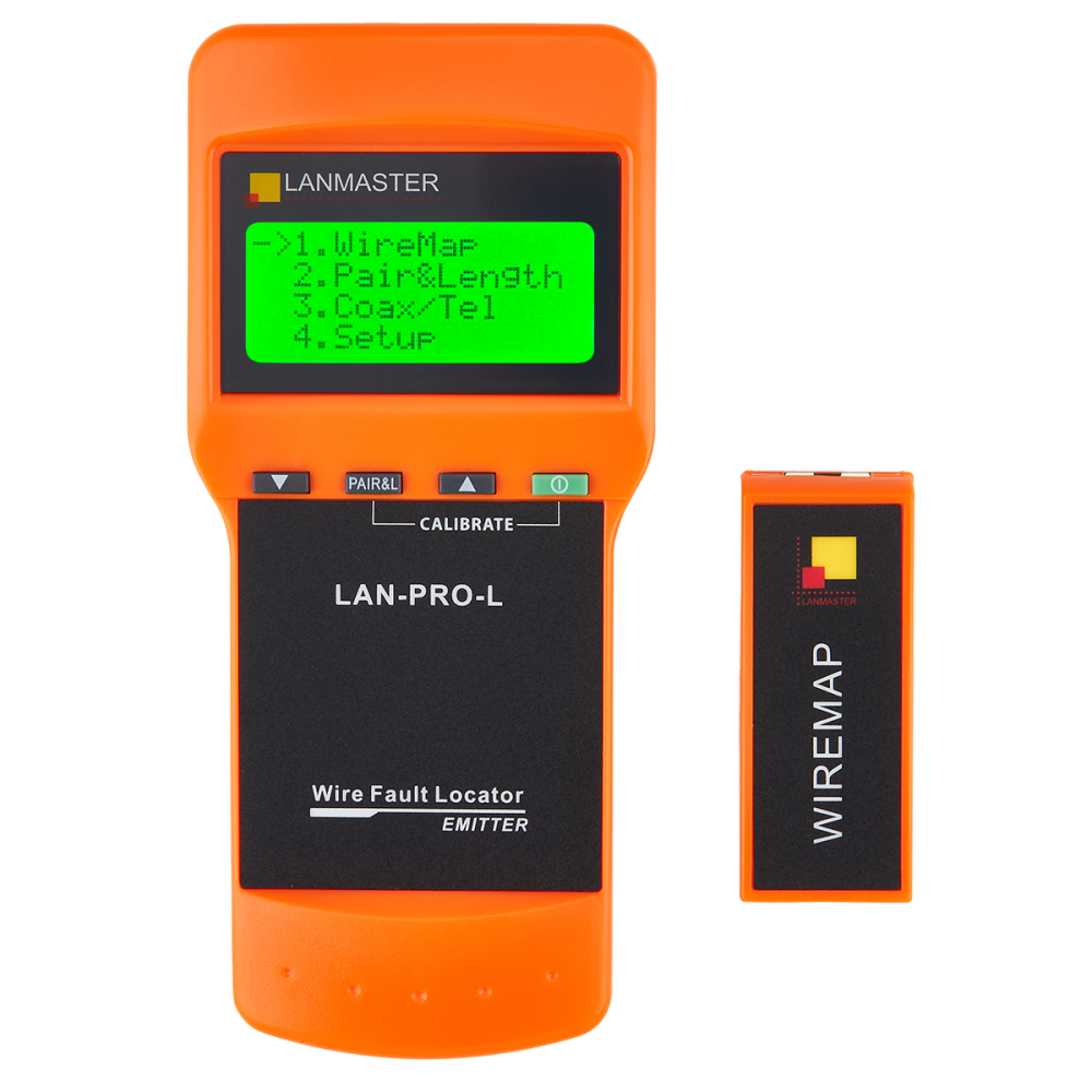 Lanmaster LAN-PRO-L Тестер кабельный  с LCD дисплеем и функцией измерения длины